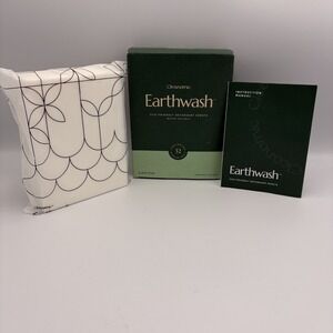 Cleanomic Earthwash Laundry Detergent Scent-Free 32-Sheets Eco-Friendly New 9/25